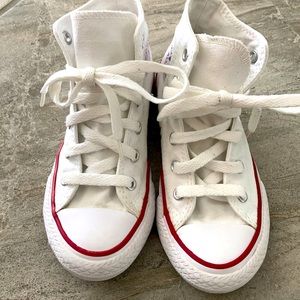 Toddler White Hightops Classic Converse